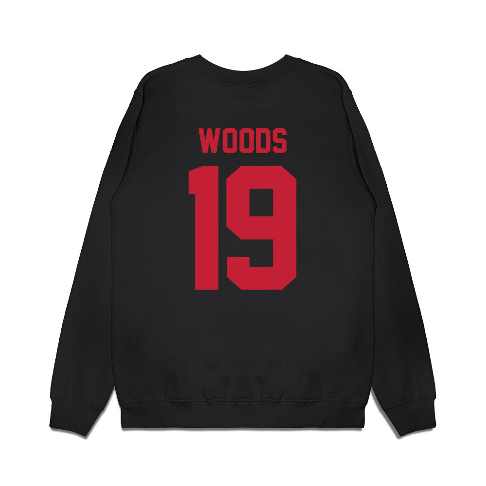 Ohio State - NCAA Football : Jordyn Woods - Vintage Helmet Premium Crewneck Sweatshirt-1