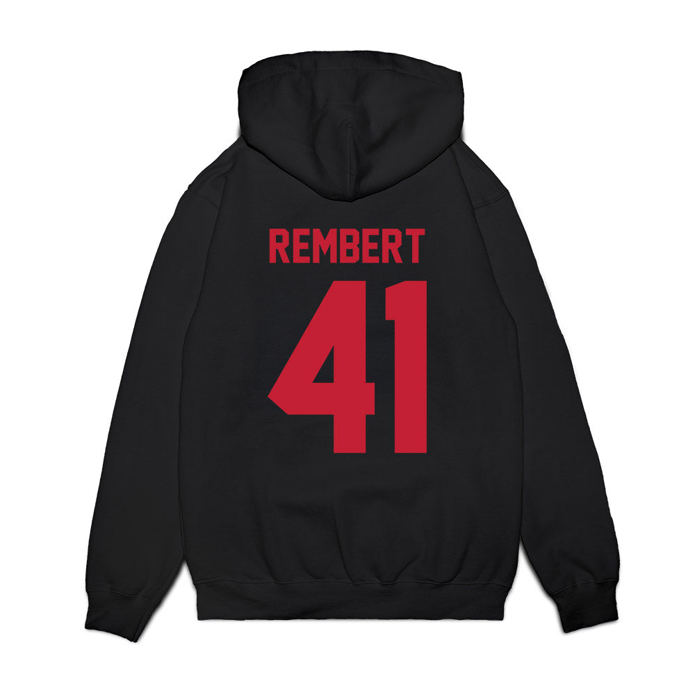 Ohio State - NCAA Football : Braxton Rembert - Vintage Helmet Premium Hooded Sweatshirt-1