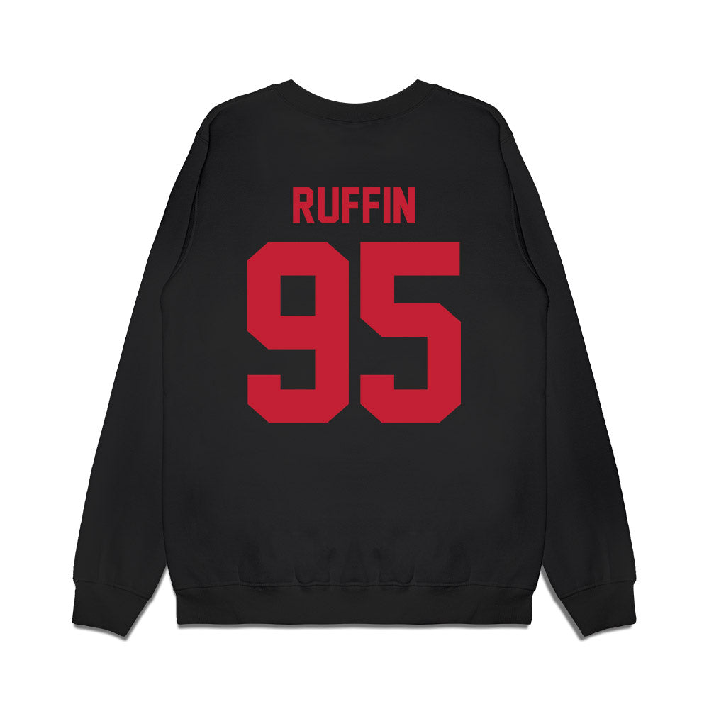 Ohio State - NCAA Football : Emanuel Ruffin - Vintage Helmet Premium Crewneck Sweatshirt-1