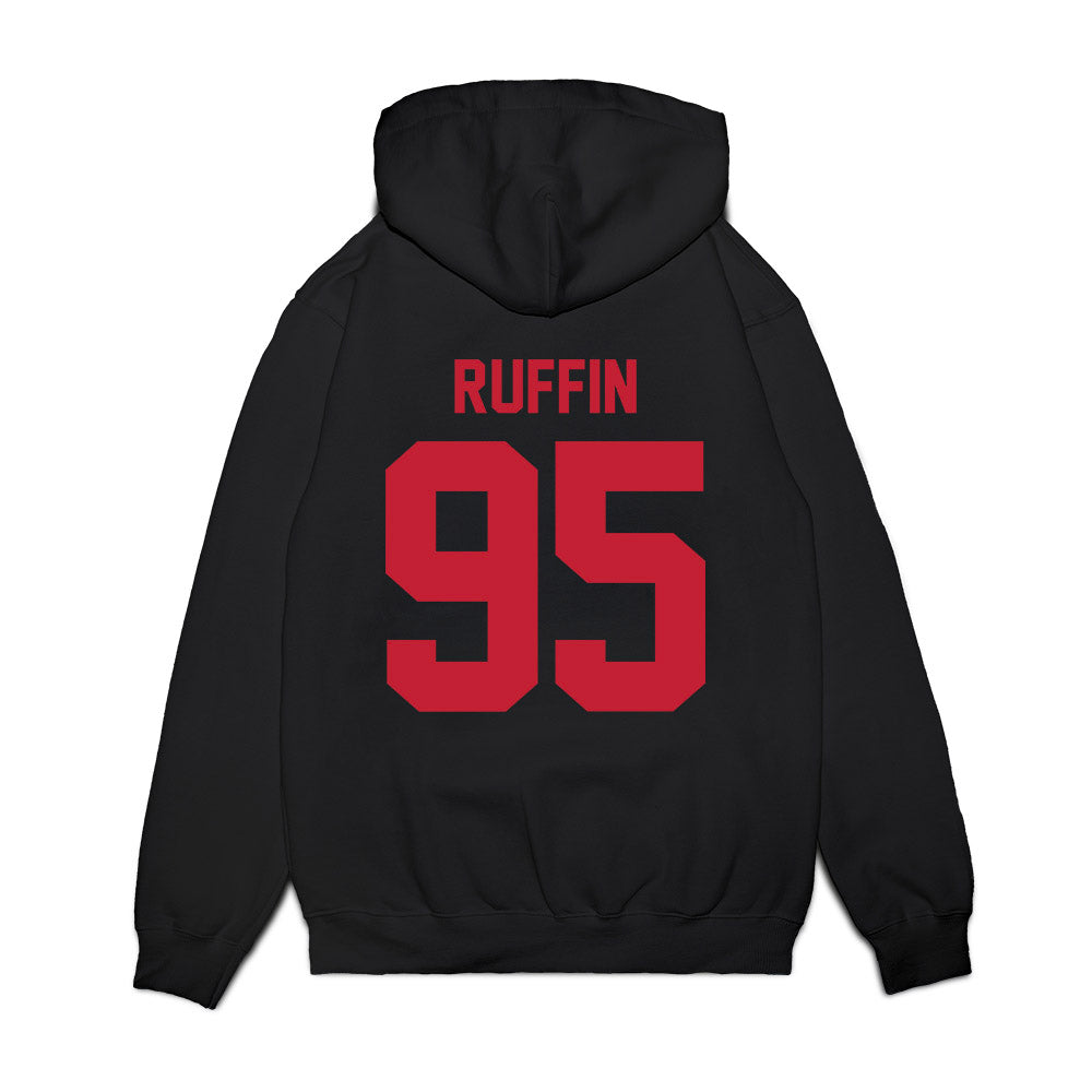 Ohio State - NCAA Football : Emanuel Ruffin - Vintage Helmet Premium Hooded Sweatshirt-1