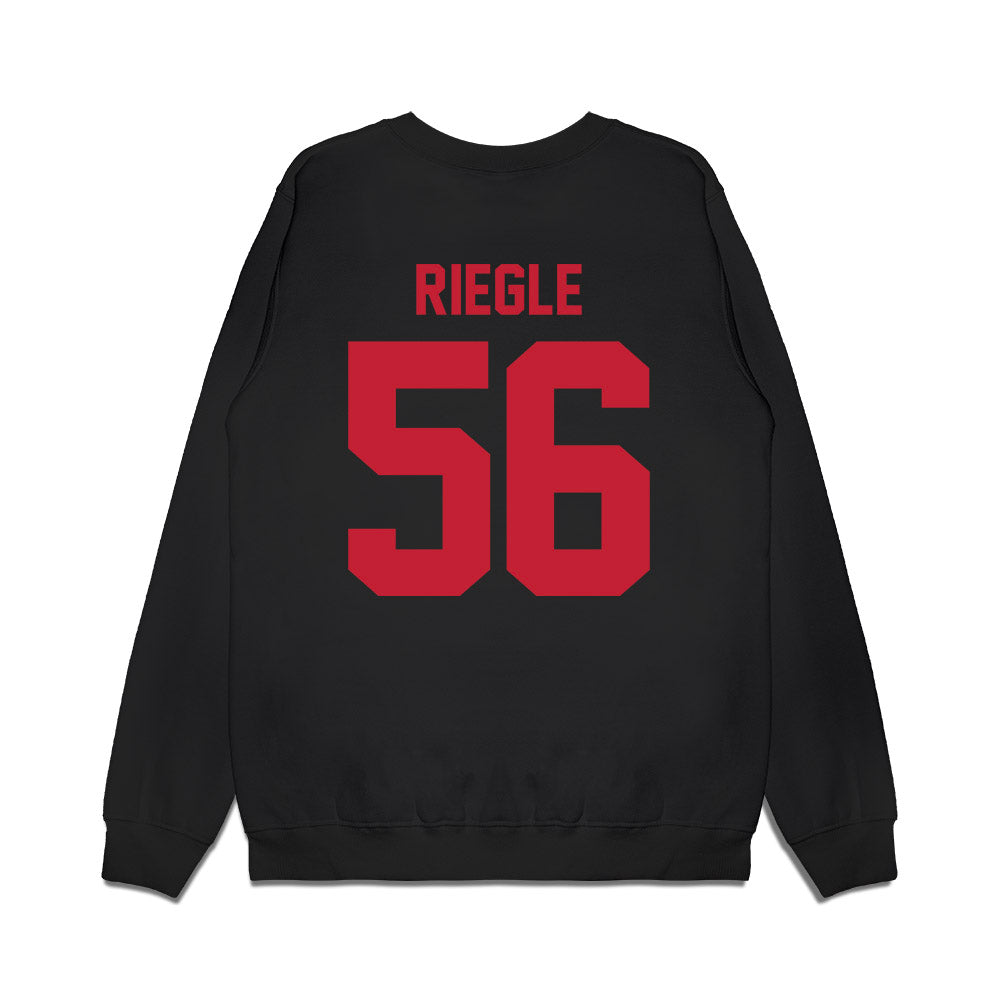 Ohio State - NCAA Football : Nate Riegle - Vintage Helmet Premium Crewneck Sweatshirt-1