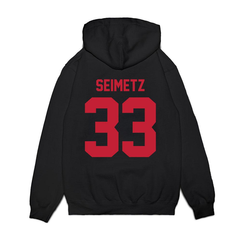 Ohio State - NCAA Football : Ryan Seimetz - Vintage Helmet Premium Hooded Sweatshirt-1