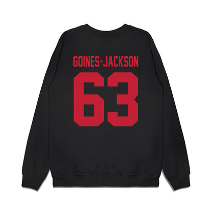 Ohio State - NCAA Football : Julian Goines-Jackson - Vintage Helmet Premium Crewneck Sweatshirt-1