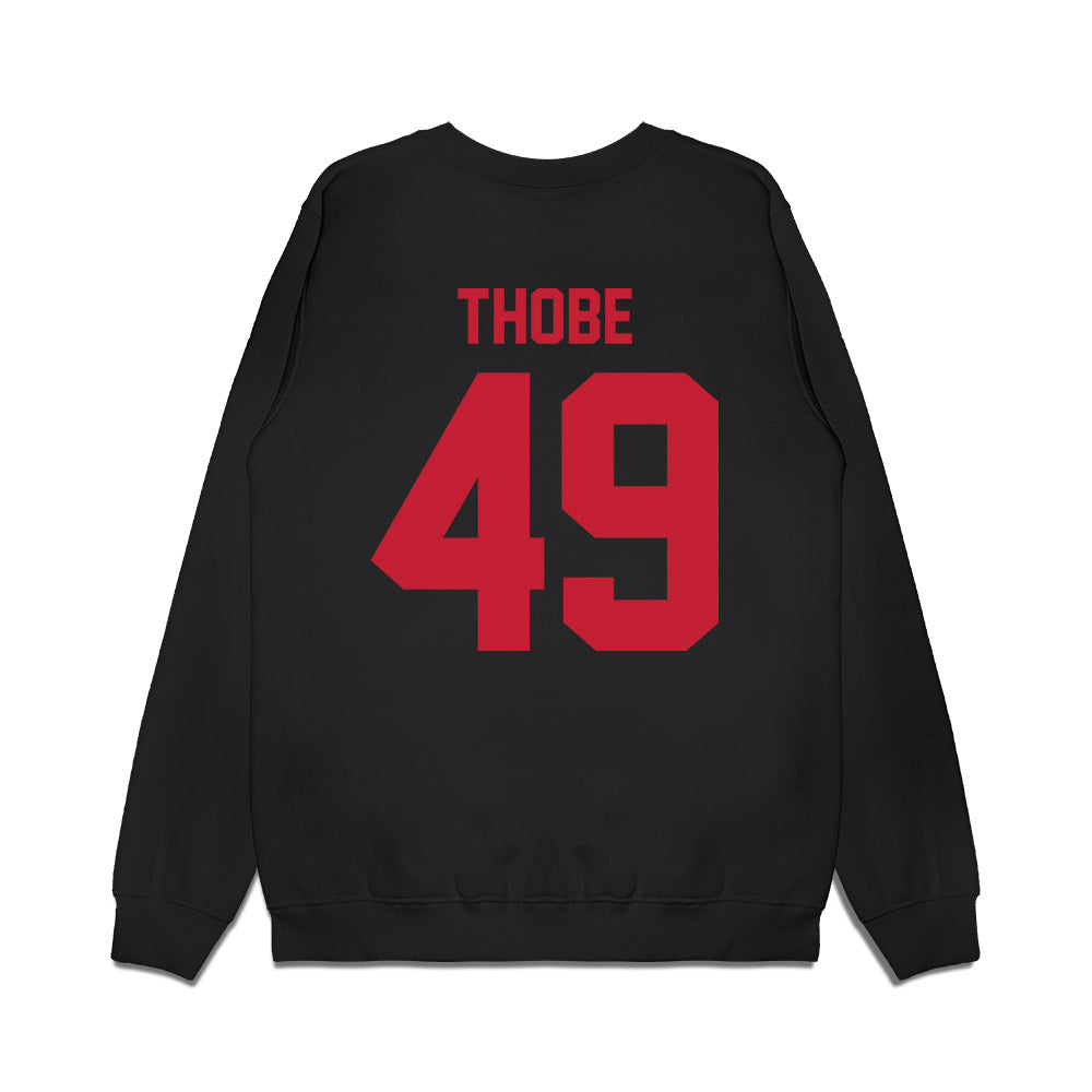 Ohio State - NCAA Football : Gavin Thobe - Vintage Helmet Premium Crewneck Sweatshirt-1