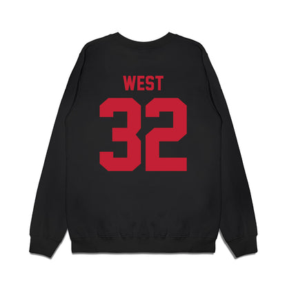 Ohio State - NCAA Football : Isaiah West - Vintage Helmet Premium Crewneck Sweatshirt-1
