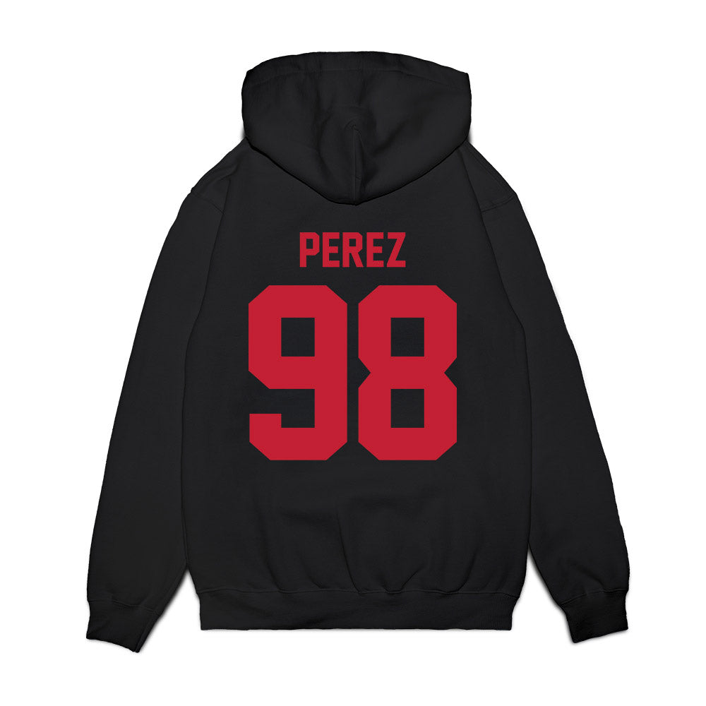 Ohio State - NCAA Football : Jamir Perez - Vintage Helmet Premium Hooded Sweatshirt-1
