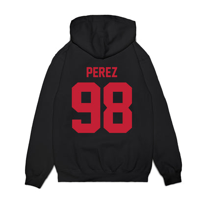 Ohio State - NCAA Football : Jamir Perez - Vintage Helmet Premium Hooded Sweatshirt-1