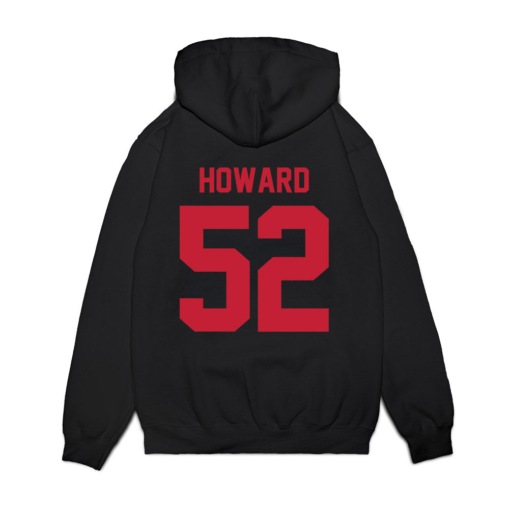 Ohio State - NCAA Football : Ty Howard - Vintage Helmet Premium Hooded Sweatshirt-1