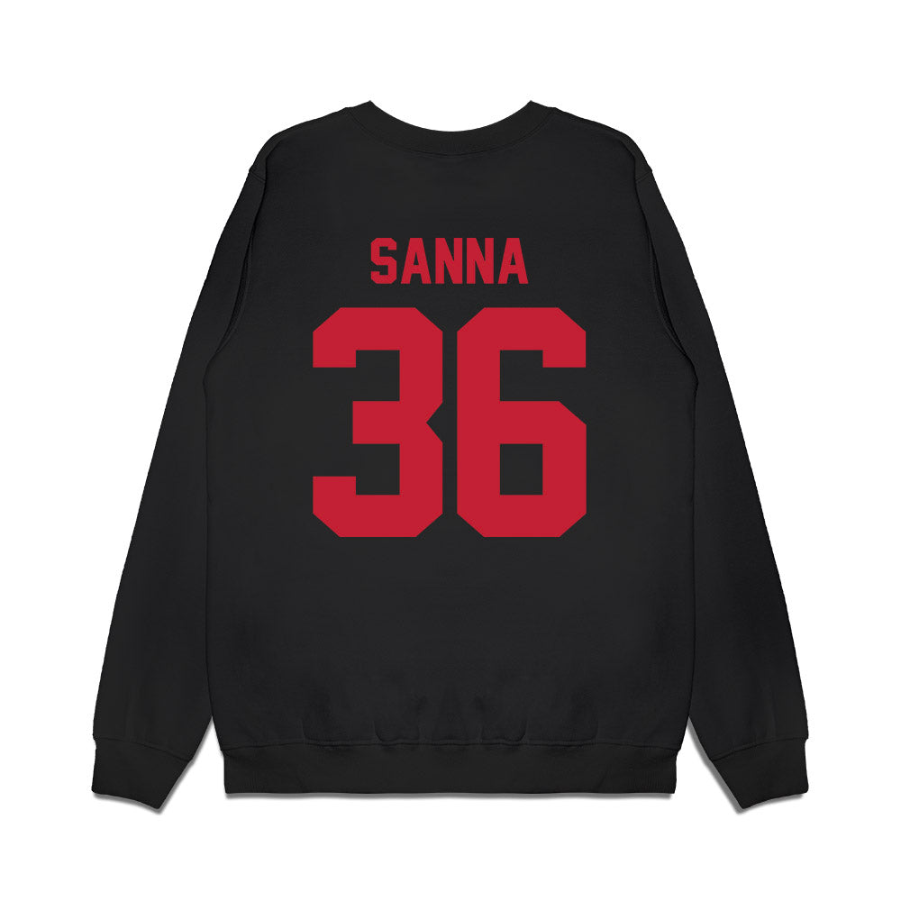 Ohio State - NCAA Football : CJ Sanna - Vintage Helmet Premium Crewneck Sweatshirt-1