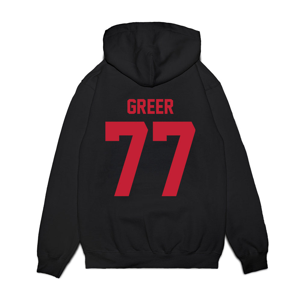 Ohio State - NCAA Football : Sam Greer - Vintage Helmet Premium Hooded Sweatshirt-1
