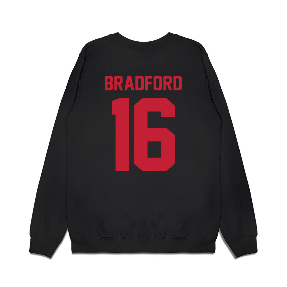 Ohio State - NCAA Football : Blaine Bradford - Vintage Helmet Premium Crewneck Sweatshirt-1