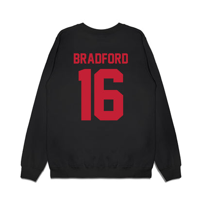 Ohio State - NCAA Football : Blaine Bradford - Vintage Helmet Premium Crewneck Sweatshirt-1
