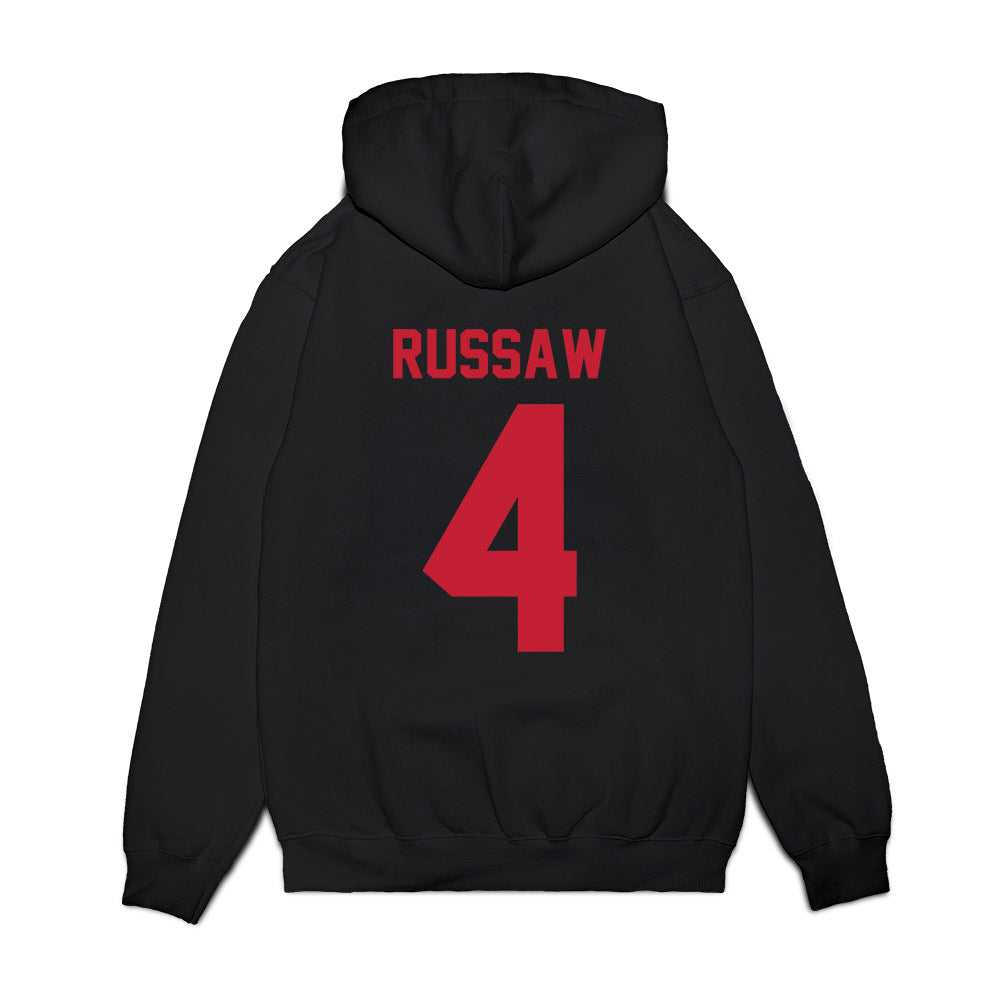 Ohio State - NCAA Football : Qua Russaw - Vintage Helmet Premium Hooded Sweatshirt-1