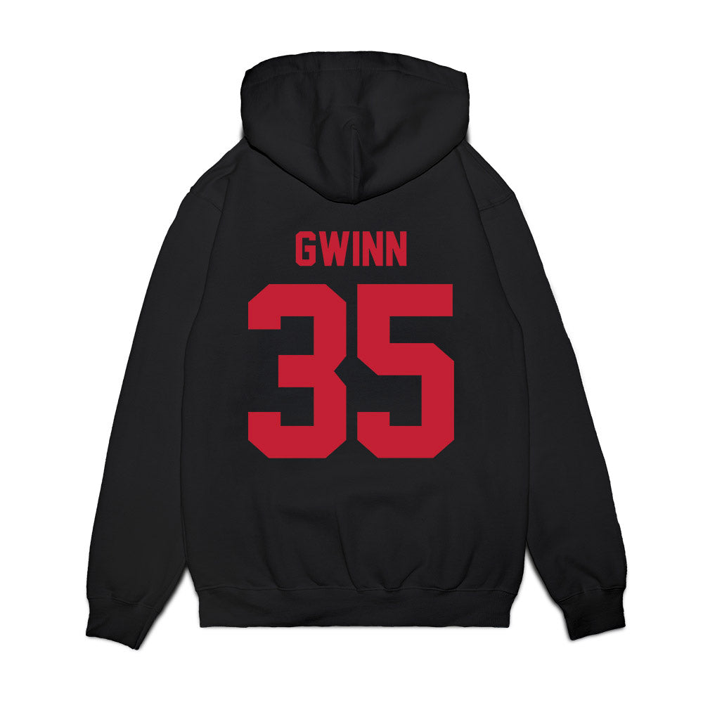 Ohio State - NCAA Football : Jaystin Gwinn - Vintage Helmet Premium Hooded Sweatshirt-1