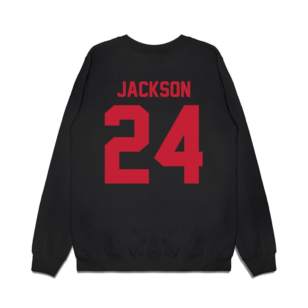 Ohio State - NCAA Football : Ja'Kobi Jackson - Vintage Helmet Premium Crewneck Sweatshirt-1