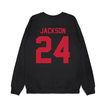 Ohio State - NCAA Football : Ja'Kobi Jackson - Vintage Helmet Premium Crewneck Sweatshirt-1