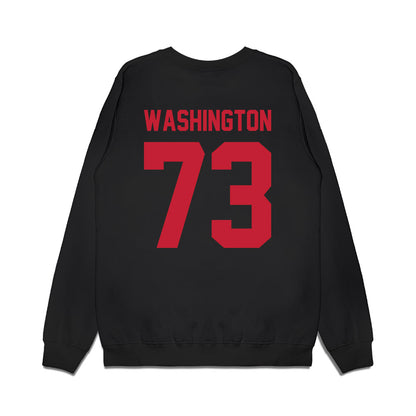Ohio State - NCAA Football : Vasean Washington - Vintage Helmet Premium Crewneck Sweatshirt-1