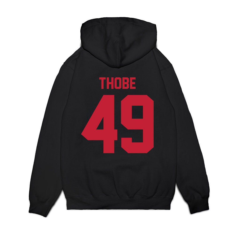 Ohio State - NCAA Football : Gavin Thobe - Vintage Helmet Premium Hooded Sweatshirt-1