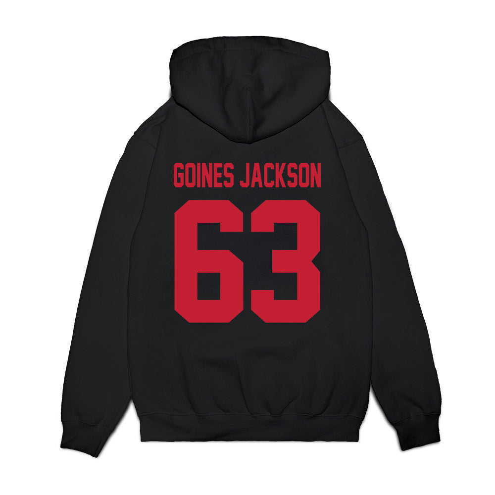 Ohio State - NCAA Football : Julian GOINES Jackson - Vintage Helmet Premium Hooded Sweatshirt-1