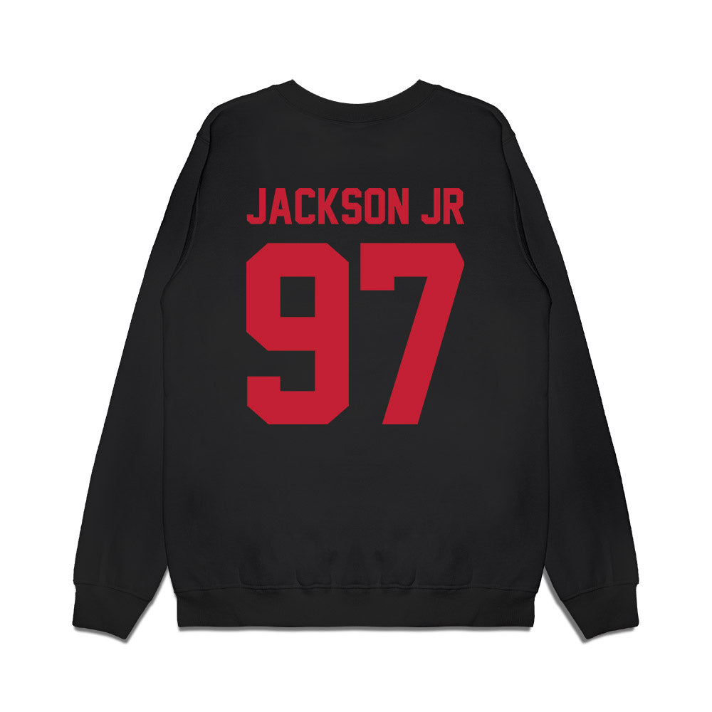 Ohio State - NCAA Football : Kenyatta Jackson Jr - Vintage Helmet Premium Crewneck Sweatshirt-1