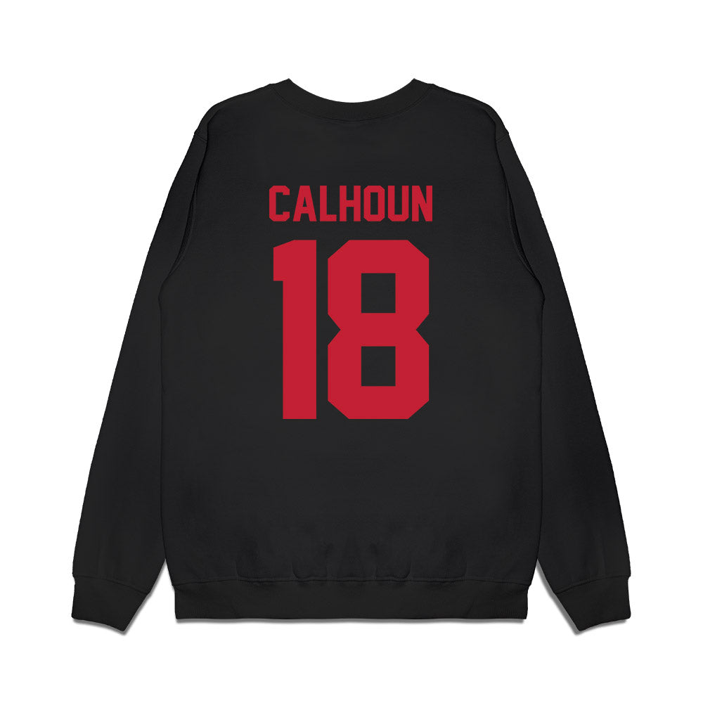 Ohio State - NCAA Football : Cameron Calhoun - Vintage Helmet Premium Crewneck Sweatshirt-1