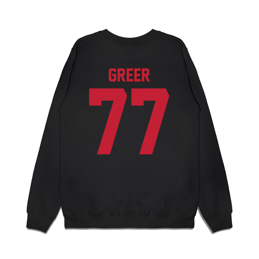 Ohio State - NCAA Football : Sam Greer - Vintage Helmet Premium Crewneck Sweatshirt-1