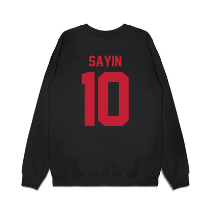 Ohio State - NCAA Football : Julian Sayin - Vintage Helmet Premium Crewneck Sweatshirt-1