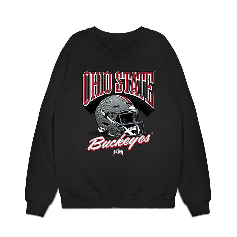 Ohio State - NCAA Football : Dre Quinn - Vintage Helmet Premium Crewneck Sweatshirt-0