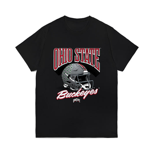 Ohio State - NCAA Football : Kolton Stover - Vintage Helmet Comfort Colors T-Shirt-0