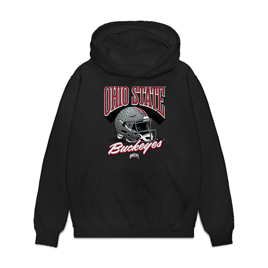 Ohio State - NCAA Football : Brody Jenkins - Vintage Helmet Premium Hooded Sweatshirt-0
