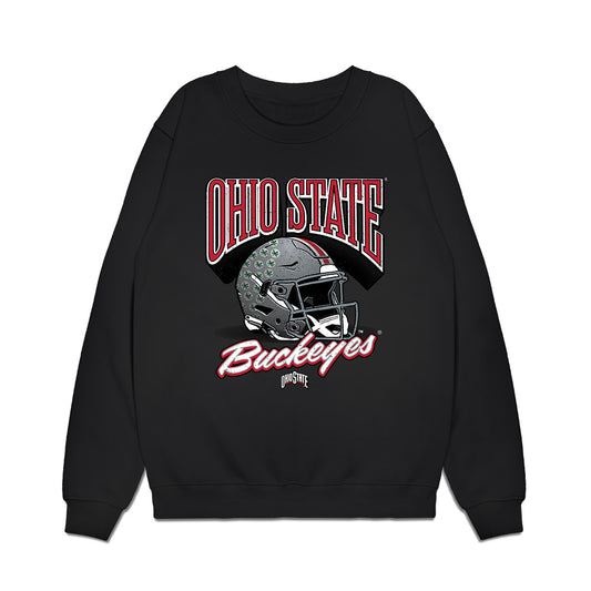 Ohio State - NCAA Football : Simon Lorentz - Vintage Helmet Premium Crewneck Sweatshirt-0