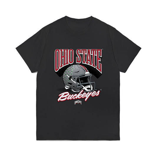Ohio State - NCAA Football : Frankie McAllister - Vintage Helmet Comfort Colors T-Shirt-0