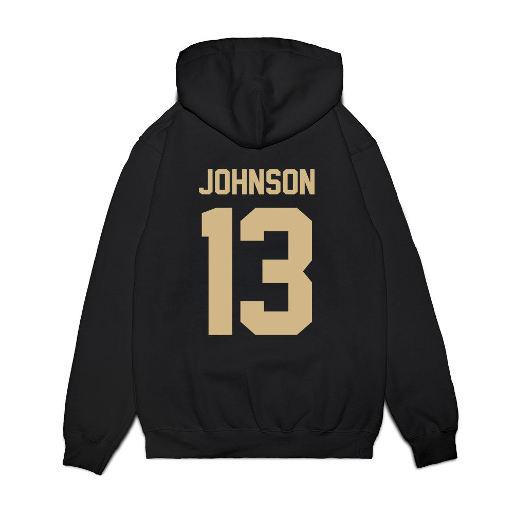 Wake Forest - NCAA Football : Billy Johnson - Vintage Helmet Premium Hooded Sweatshirt-1