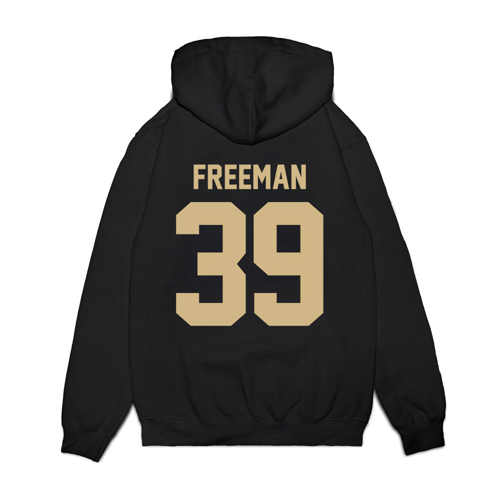 Wake Forest - NCAA Football : Wyatt Freeman - Vintage Helmet Premium Hooded Sweatshirt-1