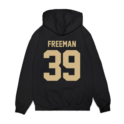Wake Forest - NCAA Football : Wyatt Freeman - Vintage Helmet Premium Hooded Sweatshirt-1