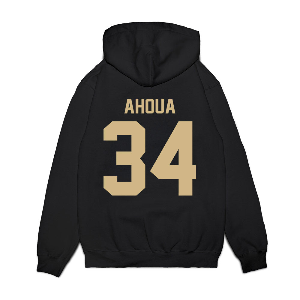 Wake Forest - NCAA Football : Micheal Ahoua - Vintage Helmet Premium Hooded Sweatshirt-1