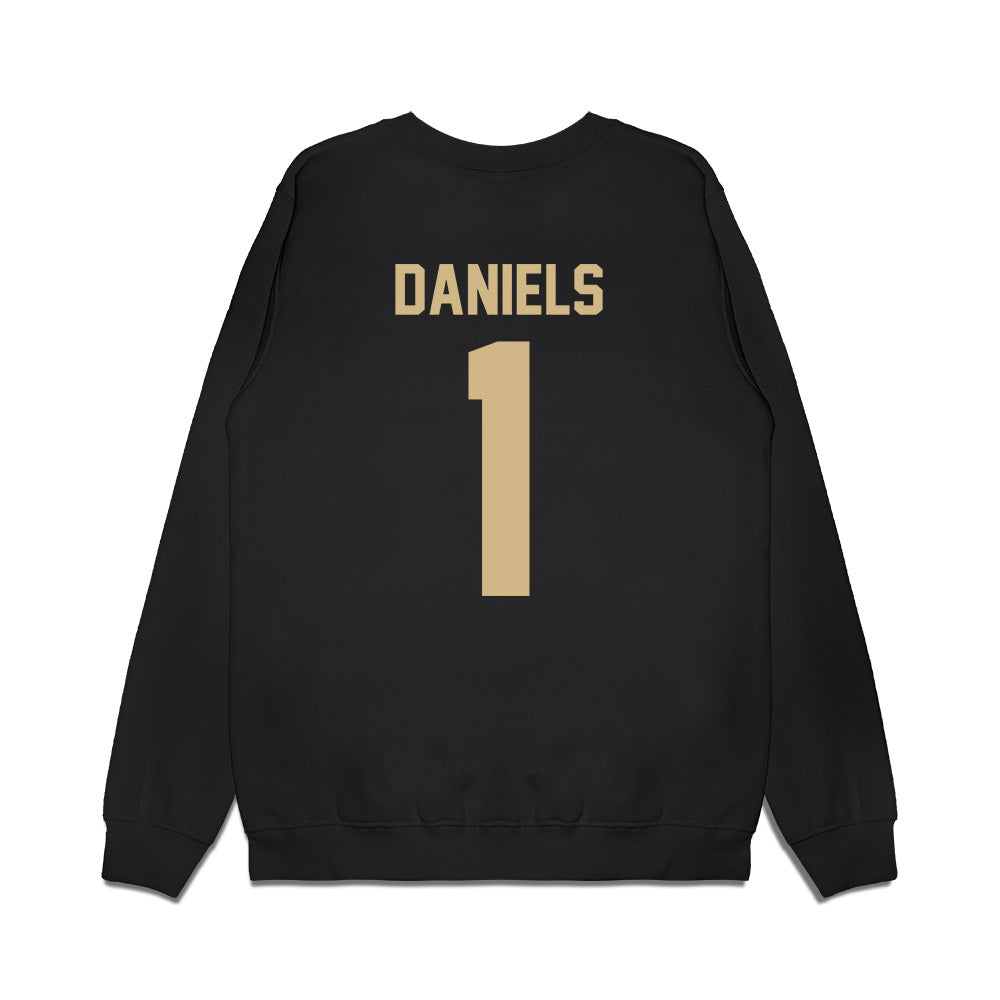 Wake Forest - NCAA Football : Kahnen Daniels - Vintage Helmet Premium Crewneck Sweatshirt-1