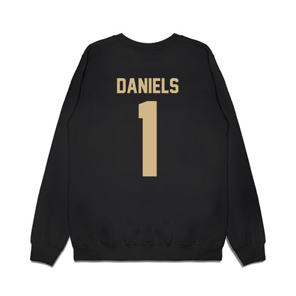 Wake Forest - NCAA Football : Kahnen Daniels - Vintage Helmet Premium Crewneck Sweatshirt-1