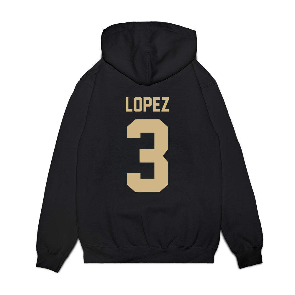 Wake Forest - NCAA Football : Gio Lopez - Vintage Helmet Premium Hooded Sweatshirt-1