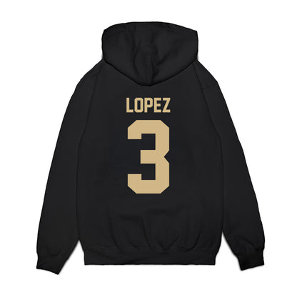 Wake Forest - NCAA Football : Gio Lopez - Vintage Helmet Premium Hooded Sweatshirt-1