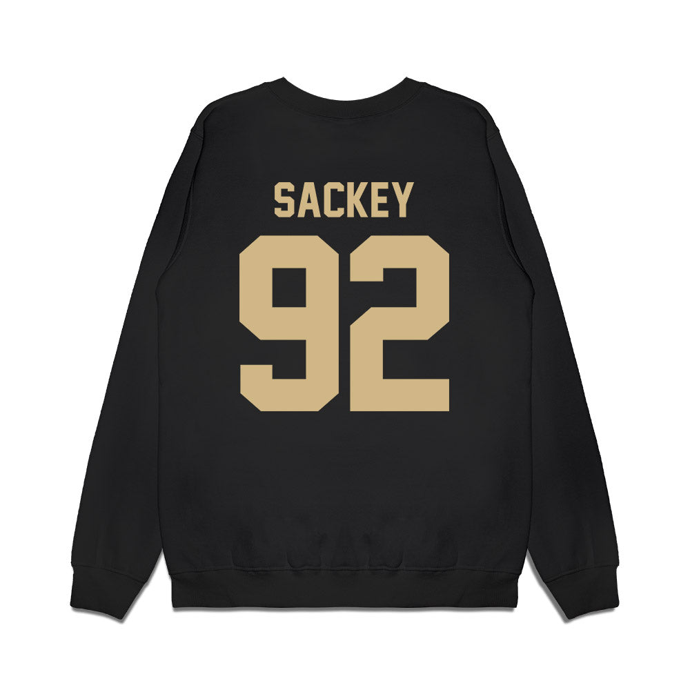 Wake Forest - NCAA Football : Sefa Sackey - Vintage Helmet Premium Crewneck Sweatshirt-1
