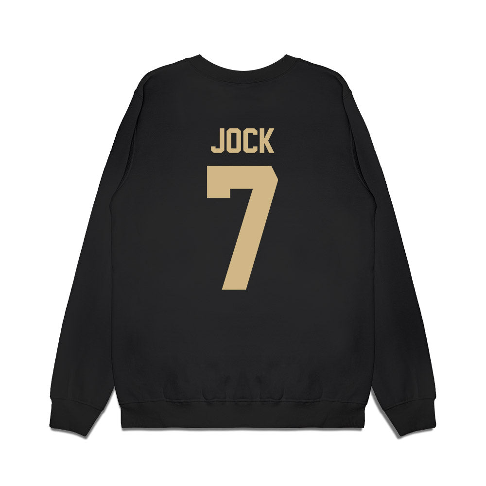 Wake Forest - NCAA Football : Buom Jock - Vintage Helmet Premium Crewneck Sweatshirt-1