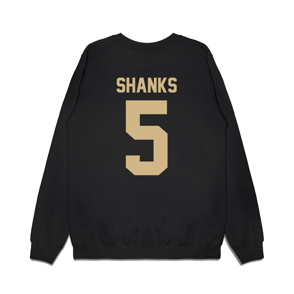 Wake Forest - NCAA Football : Kam Shanks - Vintage Helmet Premium Crewneck Sweatshirt-1