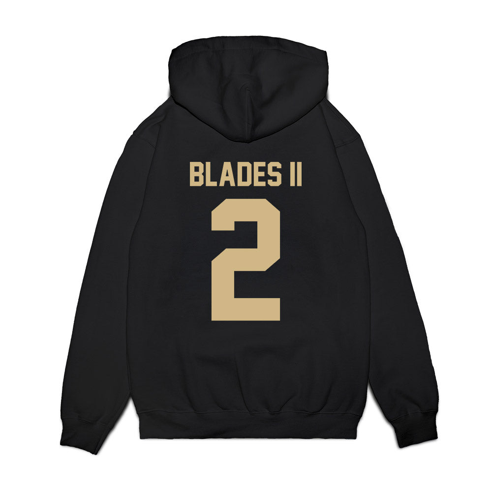Wake Forest - NCAA Football : Brian Blades II - Vintage Helmet Premium Hooded Sweatshirt-1