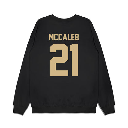 Wake Forest - NCAA Football : Kyndall McCaleb - Vintage Helmet Premium Crewneck Sweatshirt-1