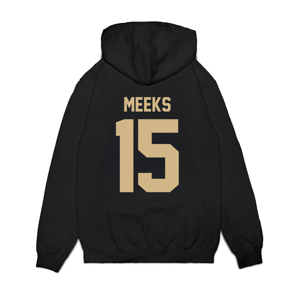 Wake Forest - NCAA Football : Antonio Meeks - Vintage Helmet Premium Hooded Sweatshirt-1
