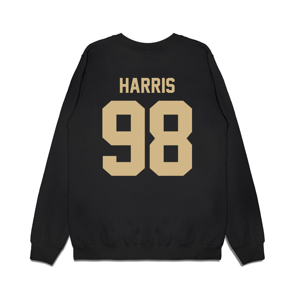 Wake Forest - NCAA Football : Christian Harris - Vintage Helmet Premium Crewneck Sweatshirt-1