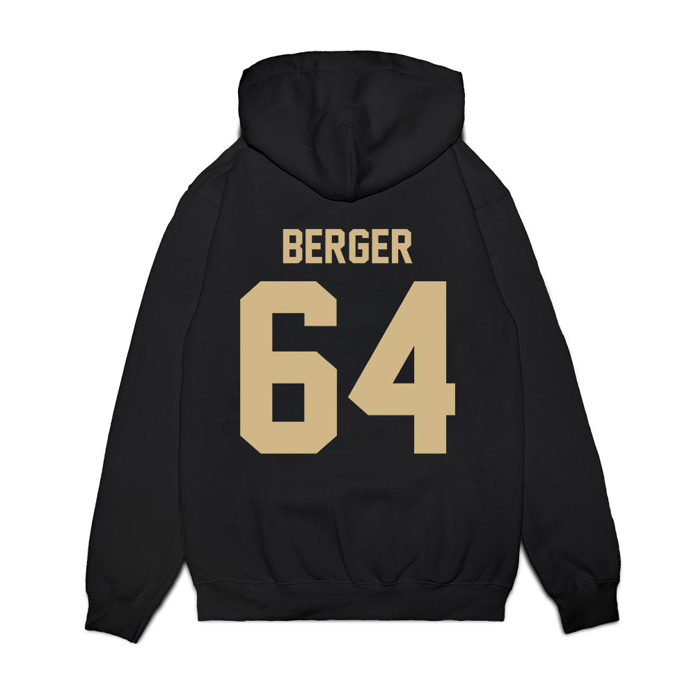 Wake Forest - NCAA Football : Ryan Berger - Vintage Helmet Premium Hooded Sweatshirt-1