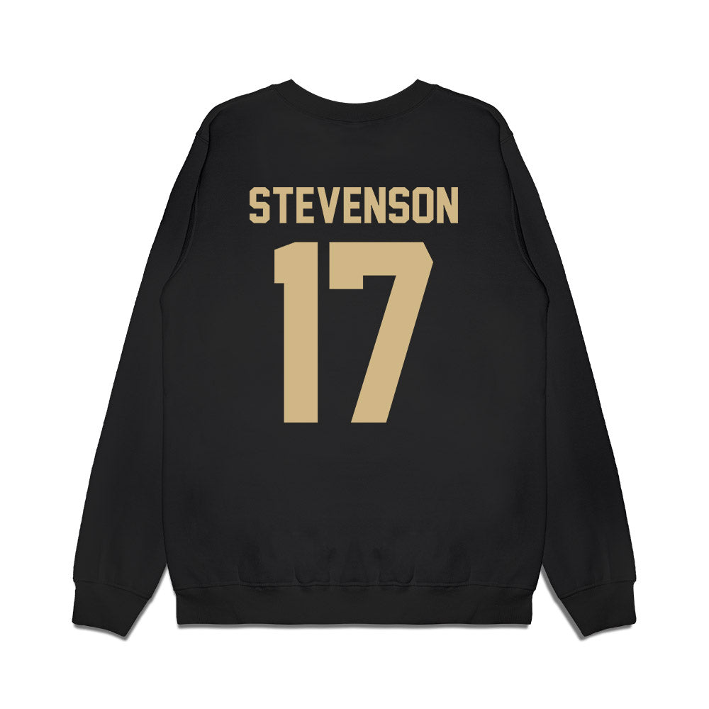 Wake Forest - NCAA Football : Zamari Stevenson - Vintage Helmet Premium Crewneck Sweatshirt-1