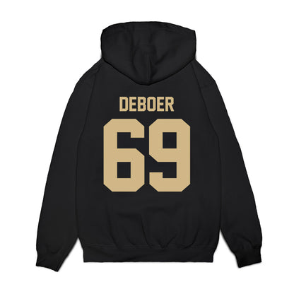 Wake Forest - NCAA Football : Dalton DeBoer - Vintage Helmet Premium Hooded Sweatshirt-1